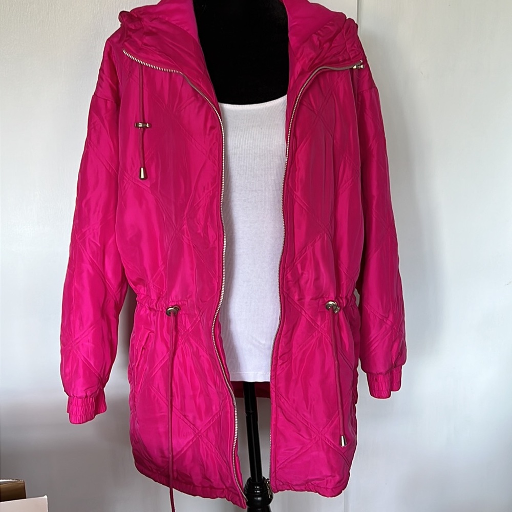 ❤️  Hot Pink Silk Anorak - Picture 2 of 7